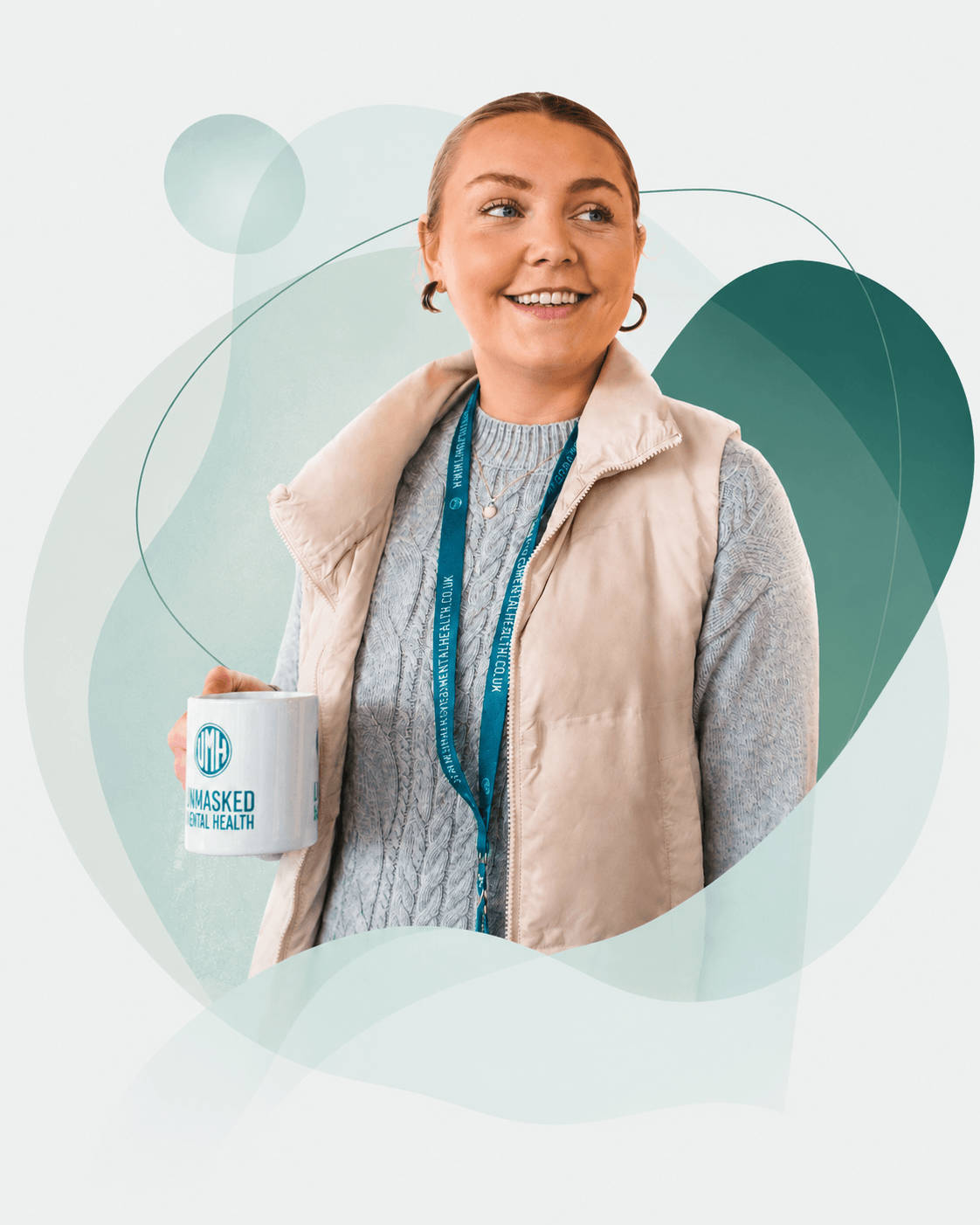 A person representing hope and mental health support